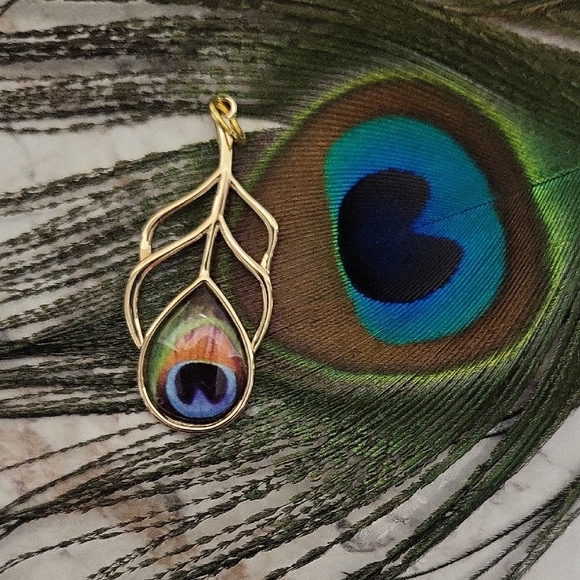 Anthropologie Jewelry - Alea Peacock Pendant